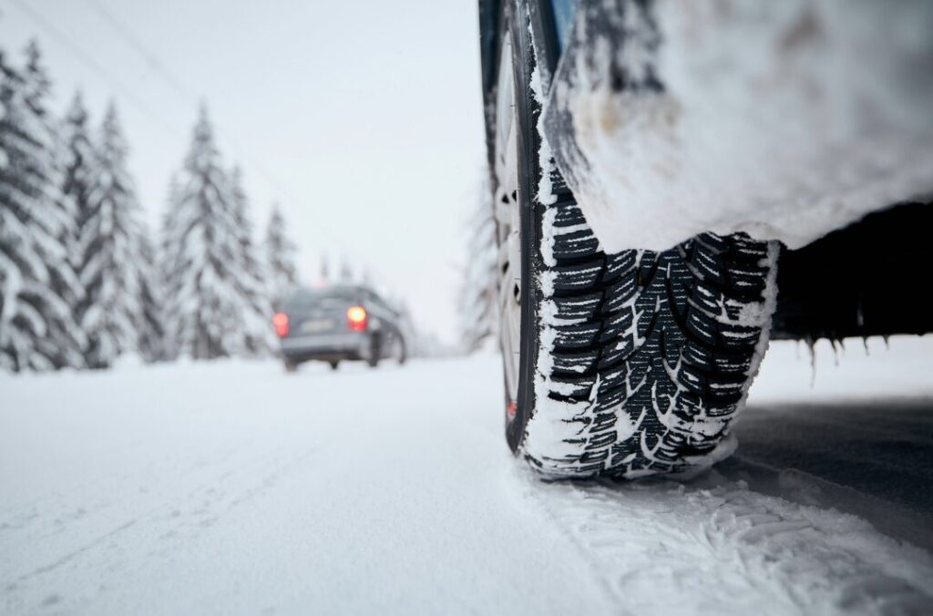 snow-covered road