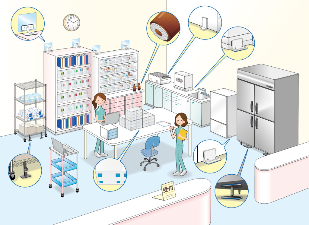 example of use in a hospital 